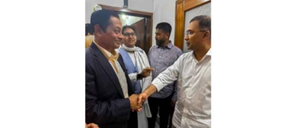 তারেক রহমানের সাথে লায়ন হারুনের সৌজন্য সাক্ষাৎ