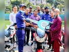 পাঁচটি থানায় জেলা পুলিশের মোটরসাইকেল বিতরণ