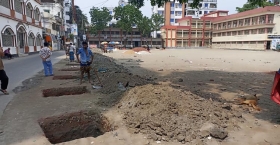 হাসান আলী উচ্চ বিদ্যালয় মাঠ সংরক্ষণ ও উন্নয়নে ৩৫ লাখ টাকার কাজ শুরু