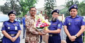 চট্টগ্রাম রেঞ্জের ডিআইজি মো. মনিরুজ্জামানের চাঁদপুর জেলা পরিদর্শন