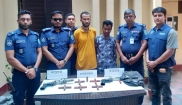মৌলভীবাজারে আগ্নেয়াস্ত্রসহ ৩ ডাকাত আটক