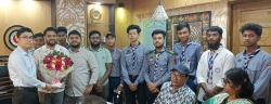 ইউএনও’র সঙ্গে মুক্ত স্কাউট গ্রুপের সৌজন্য সাক্ষাৎ