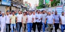প্রধানমন্ত্রীর আগমনকে ঘিরে পুরাণবাজারে ১নং ওয়ার্ড বিএনপির স্বাগত মিছিল