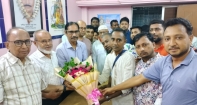 পুরাণবাজার হরিসভায় ২৪ প্রহর মহানাম যজ্ঞানুষ্ঠানে জেলা পরিষদের প্রশাসক
