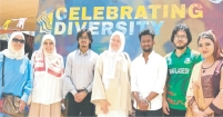 মিশরের আইন শামস বিশ্ববিদ্যালয়ে লাল-সবুজের উজ্জ্বল উপস্থিতি