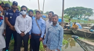 মতলব উত্তরে জাটকা রক্ষা অভিযানে জব্দ ৩৫টি জেলে নৌকা নিলামে বিক্রি