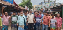 কচুয়ায় সিএনজি সমিতির কমিটি বাতিলের দাবিতে বিক্ষোভ সমাবেশ ও মিছিল