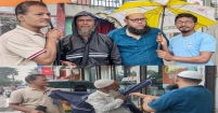 অসহায় রিকশাচালকদের মাঝে আব্দুর রব ফাউন্ডেশনের রেইনকোট বিতরণ