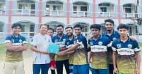 শাহরাস্তিতে জিয়া স্পোর্টিং ক্লাব বনাম আন-নূর ইসলামী পাঠাগারের মধ্যে প্রীতি ফুটবল ম্যাচ