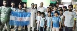 বিশ্বকাপ উন্মাদনায় বাবুরহাট মডেল টাউন : হান্নান বেপারীর ব্যতিক্রমী উদ্যোগে দেড় মাসজুড়ে ফুটবল উৎসব