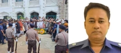 চার দফা জানাজা শেষে অতিরিক্ত পুলিশ সুপার সাইফুল মালিককে হাজীগঞ্জের গ্রামের বাড়িতে দাফন