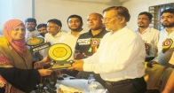 হাজীগঞ্জে ২১ অবসরপ্রাপ্ত শিক্ষককে বিদায় সংবর্ধনা