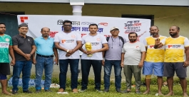 ফরিদগঞ্জে প্রিমিয়ার সিমেন্টের জমজমাট প্রীতি ফুটবল ম্যাচ