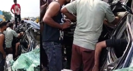 চাঁদপুরে জানাজা শেষে ঢাকা ফেরার পথে মর্মান্তিক দুর্ঘটনায় চালকসহ ৪ জন নিহত, আহত ১