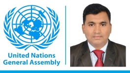 জাতিসংঘ সাধারণ অধিবেশনে চাঁদপুর প্রবাহের ভারপ্রাপ্ত সম্পাদক রহিম বাদশা