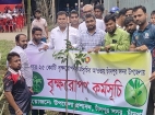 বিষ্ণুপুরে চাঁদপুর সদর উপজেলা প্রশাসনের ৩৫০টি ফলদ গাছের চারা রোপণ