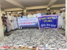 রায়পুরের মেঘনায় ৬৯ হাজার মিটার কারেন্ট জাল ও ৪৫৯ কেজি ইলিশ জব্দ