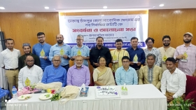 ঢাকাস্থ চাঁদপুর জেলা সাংবাদিক ফোরামের নবনির্বাচিত কমিটিকে সংবর্ধনা