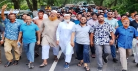 আওয়ামী লীগের প্রতিষ্ঠাবার্ষিকী ঘিরে নাশকতার আশঙ্কায় শাহমাহমুদপুরে বিএনপি ও অঙ্গ সংগঠনের মিছিল